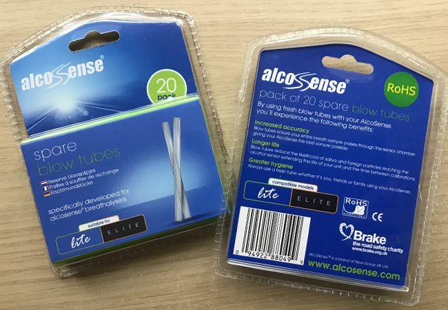 AlcoSense – Spare Blow Tubes